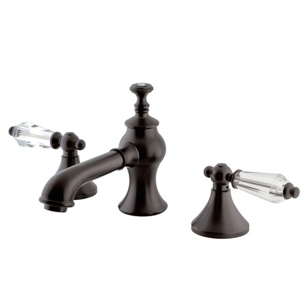 Kingston Brass KC7065WLL 8" Widespread Bathroom Faucet, Oil Rubbed Bronze KC7065WLL